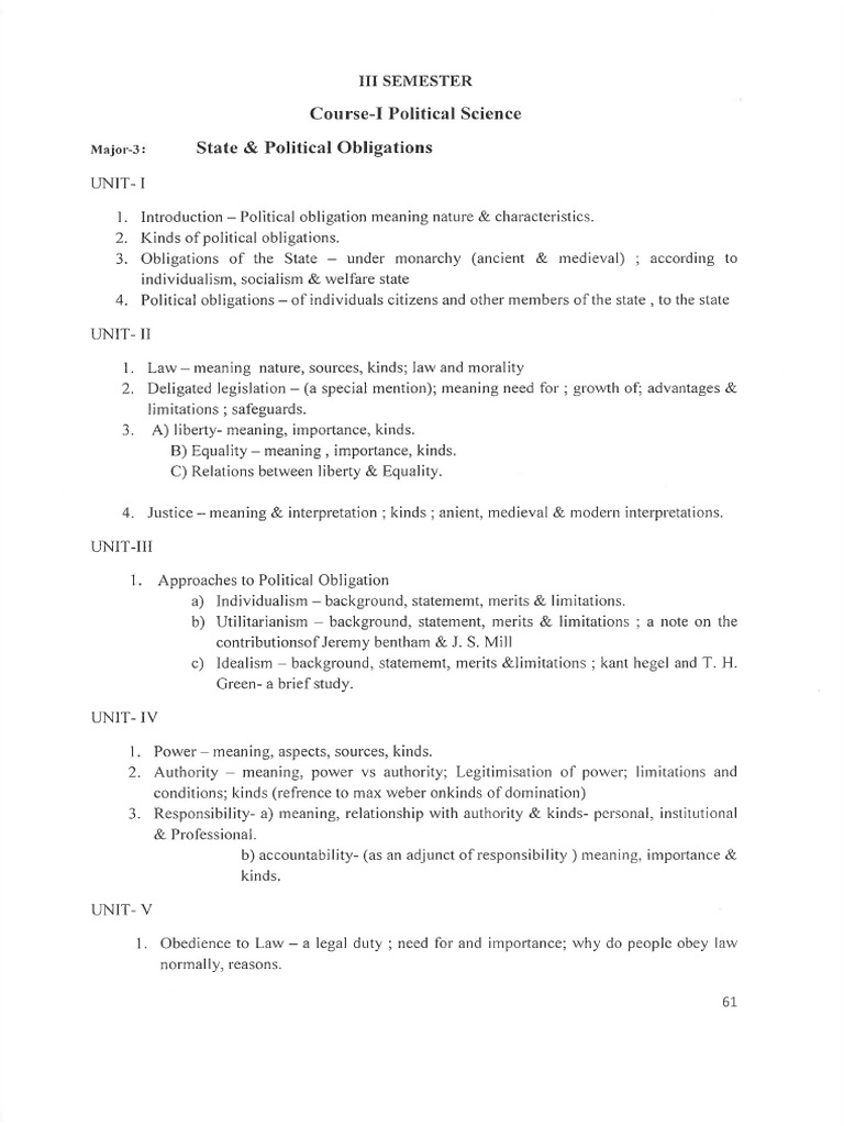 3rd Sem Syllabus | PDF