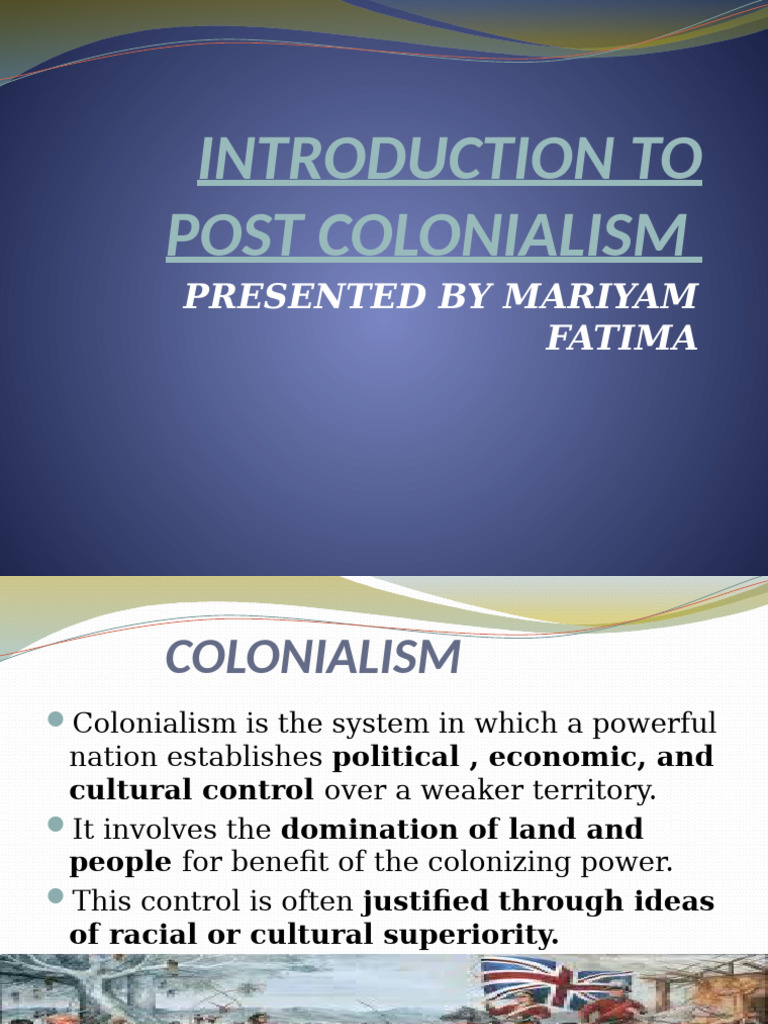 Understanding Postcolonialism Concepts | PDF