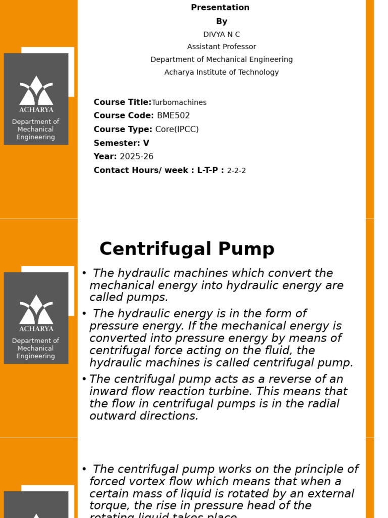 Centrifugal Pump Overview and Analysis | PDF | Pump | Turbine