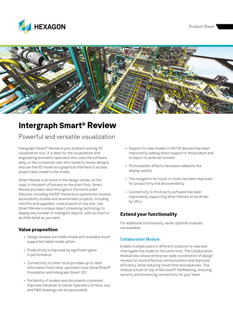 Intergraph Smart Review: 3D Visualization Tool | PDF | 3 D Computer ...
