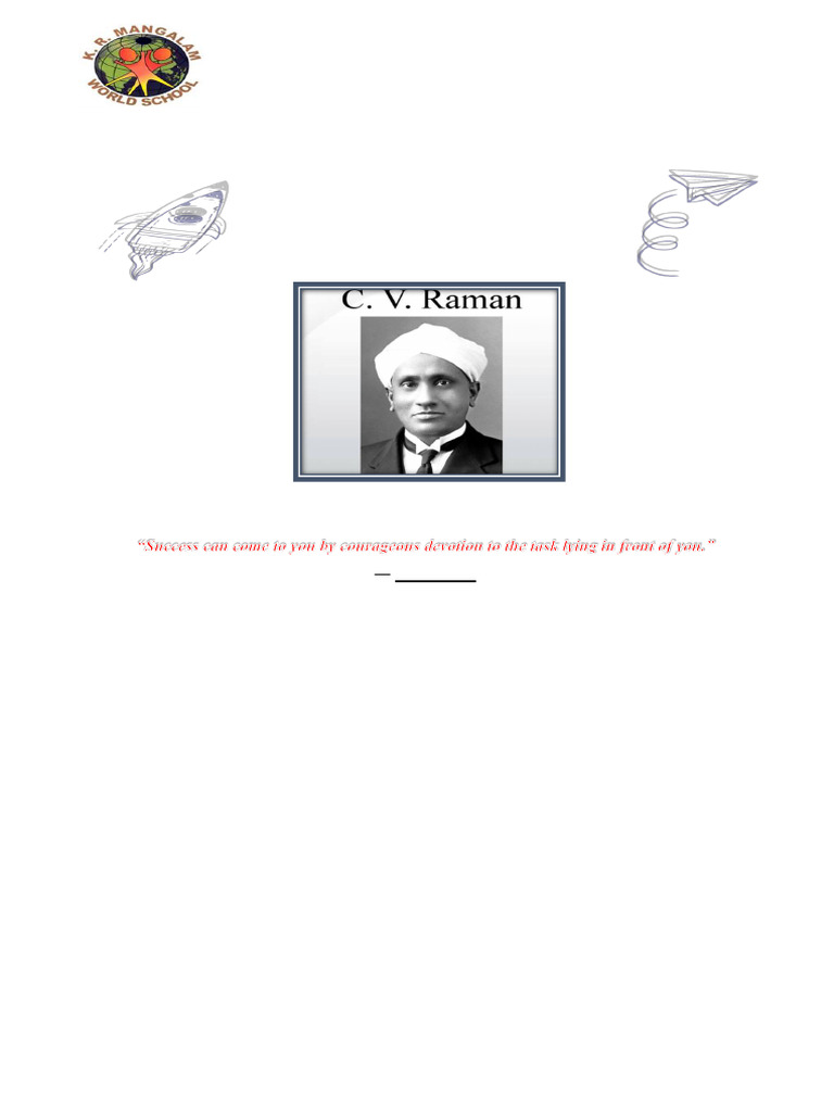 C.V. Raman Science Quest 2025 Details | PDF | Science | Learning