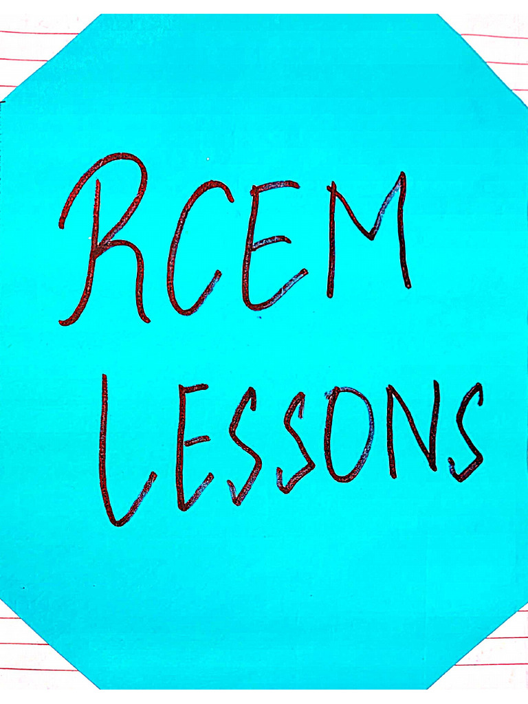 RCEM Math ???Lesson Plans | PDF