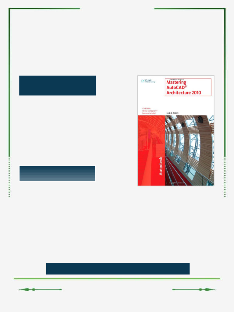 Mastering AutoCAD Architecture 2010 7th Edition Paul F. Aubin fully ...