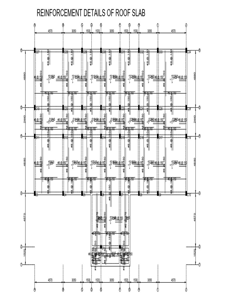 Roof Slab Reinforcement Details | PDF