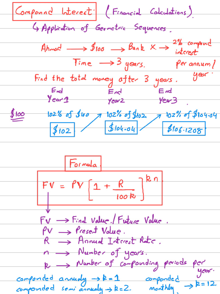 Compound Interest and Growth-Decay | PDF