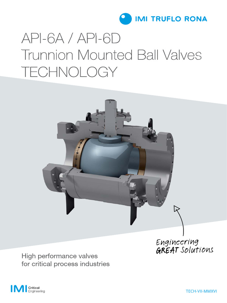 High-Performance Trunnion Ball Valves | PDF | Valve | Stainless Steel