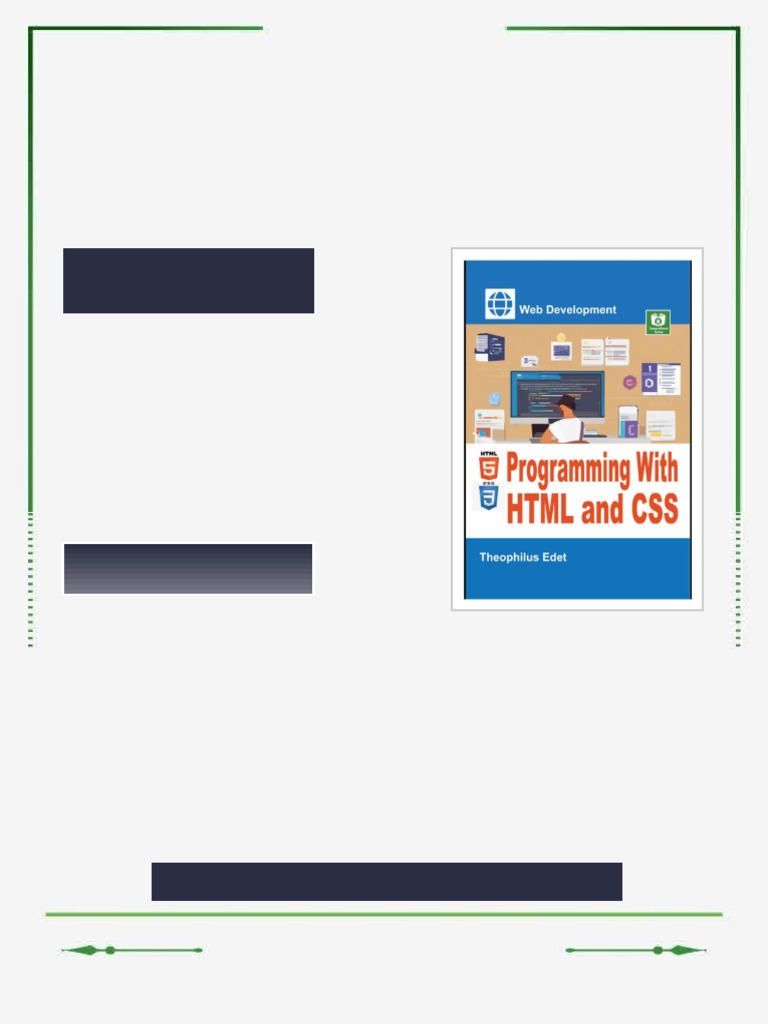 Programming With HTML and CSS 1st Edition Edet eBook multi-device ...
