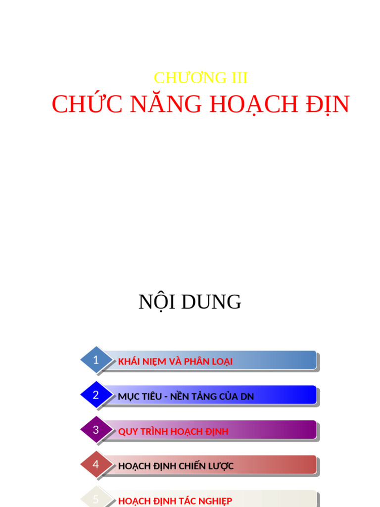 5-Chuc Nang Hoach Dinh | PDF