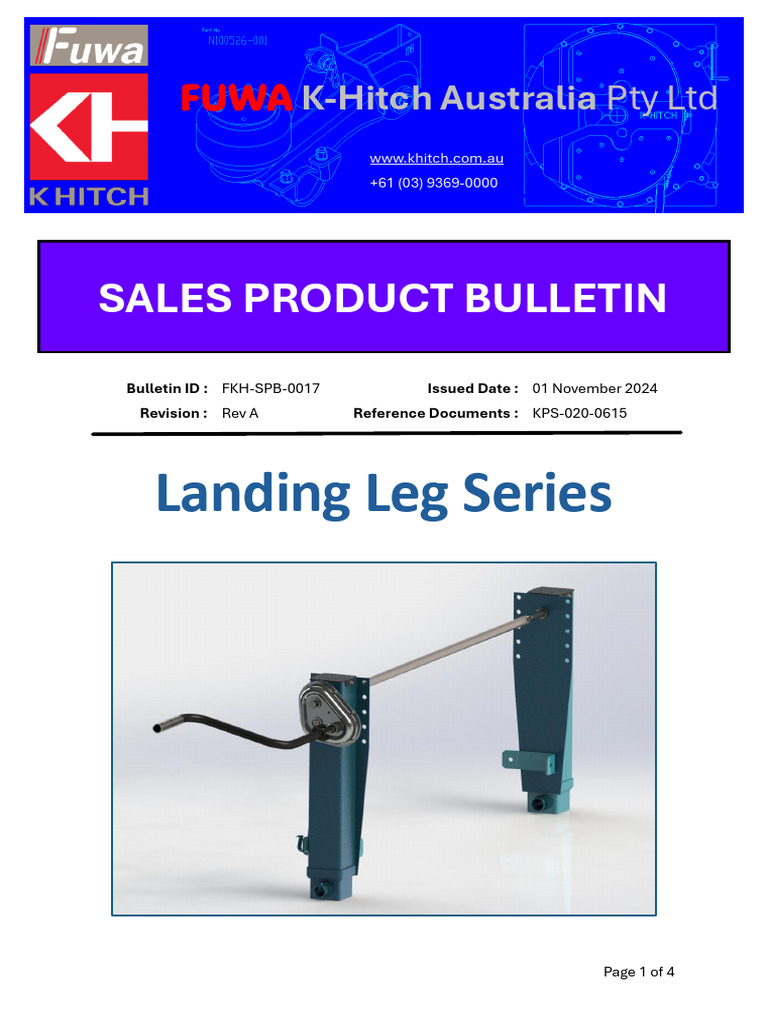 Sss Landing Legs Bulletin Kps 020 0615rev3 | PDF | Vehicles