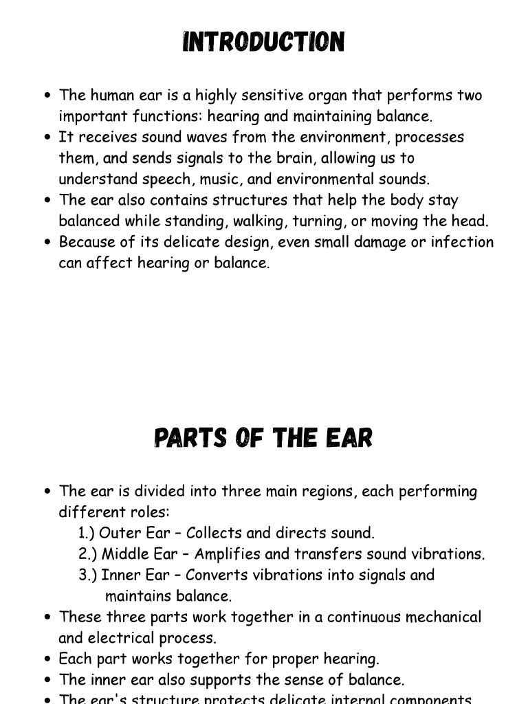 Ear 10 Page PPT | PDF