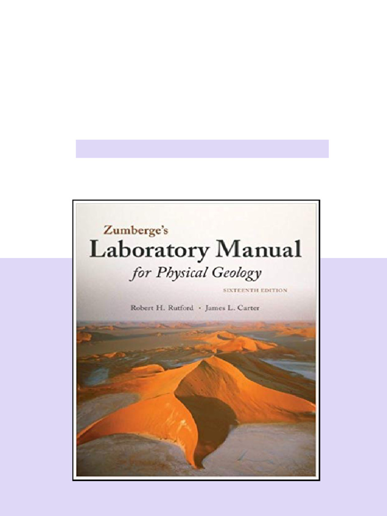 (eBook PDF) Laboratory Manual for Physical Geology 16th Edition ...