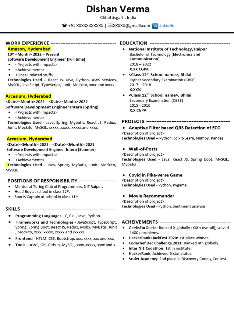 Dishan Verma Resume | PDF | Computer Science | Software Development