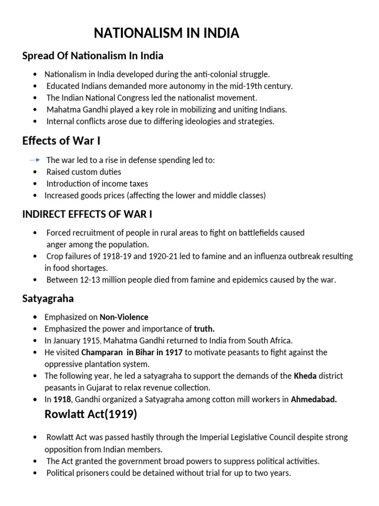 Nationalism and Independence in India | PDF | Mahatma Gandhi | Politics ...