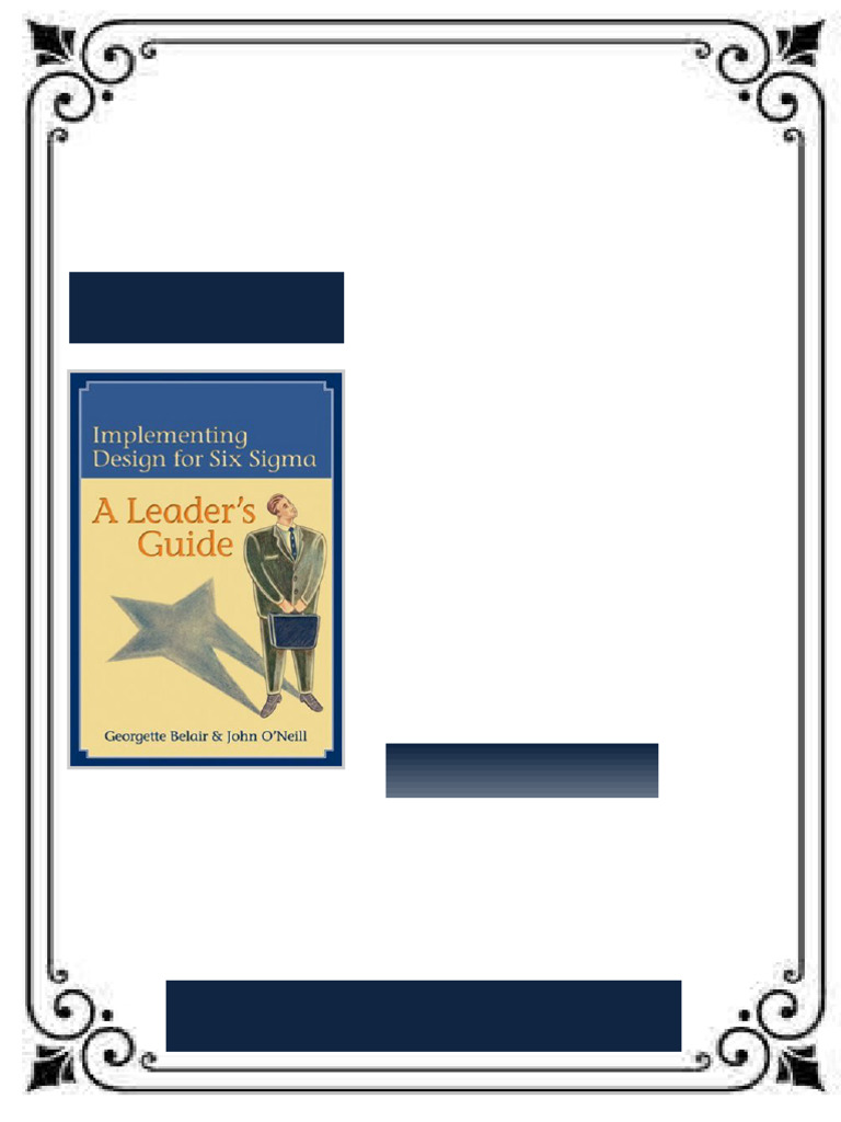Implementing design for Six sigma a leader s guide getting the most ...