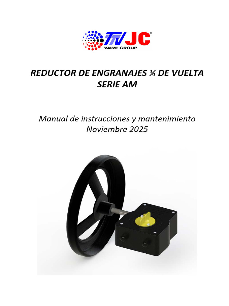 Manual de Reductor de Engranajes AM | PDF | Tornillo | Ingeniería mecánica
