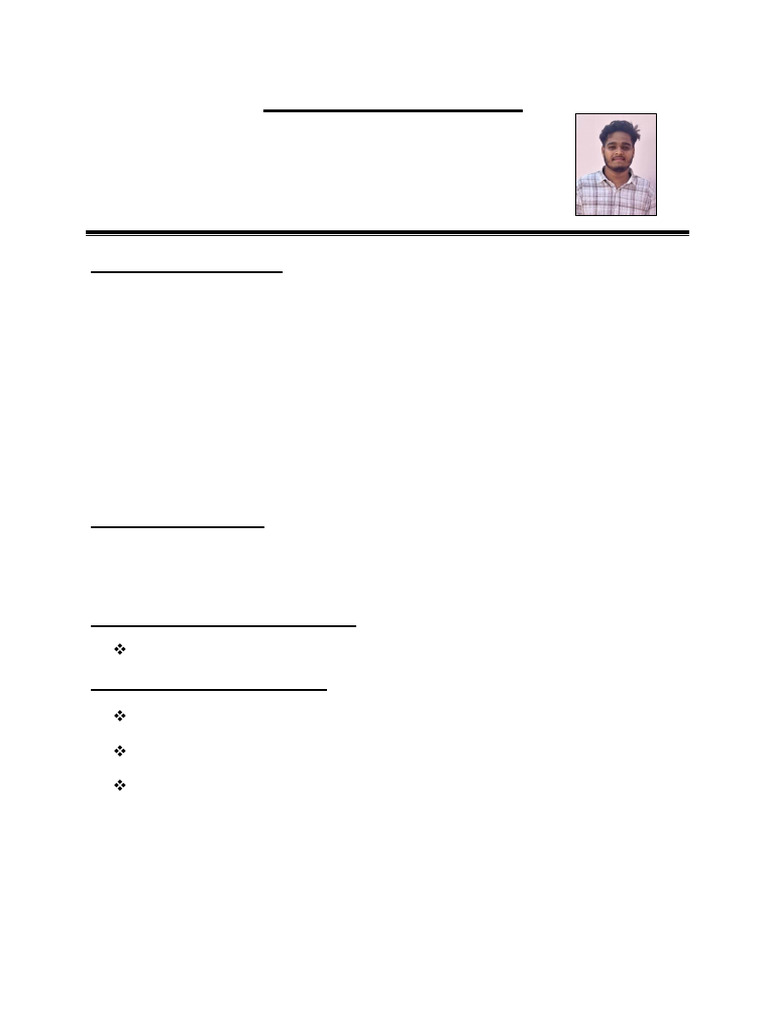 Rajesh Kumar Sahoo's CV Summary | PDF