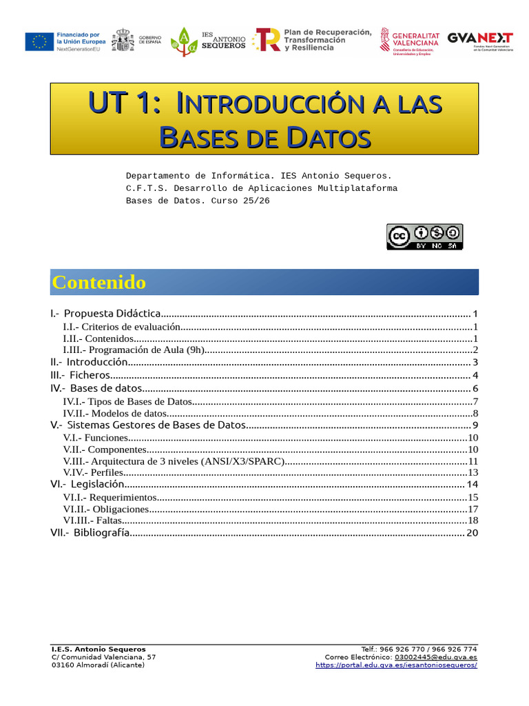 Introducción a las Bases de Datos | PDF | Bases de datos | Archivo de ...