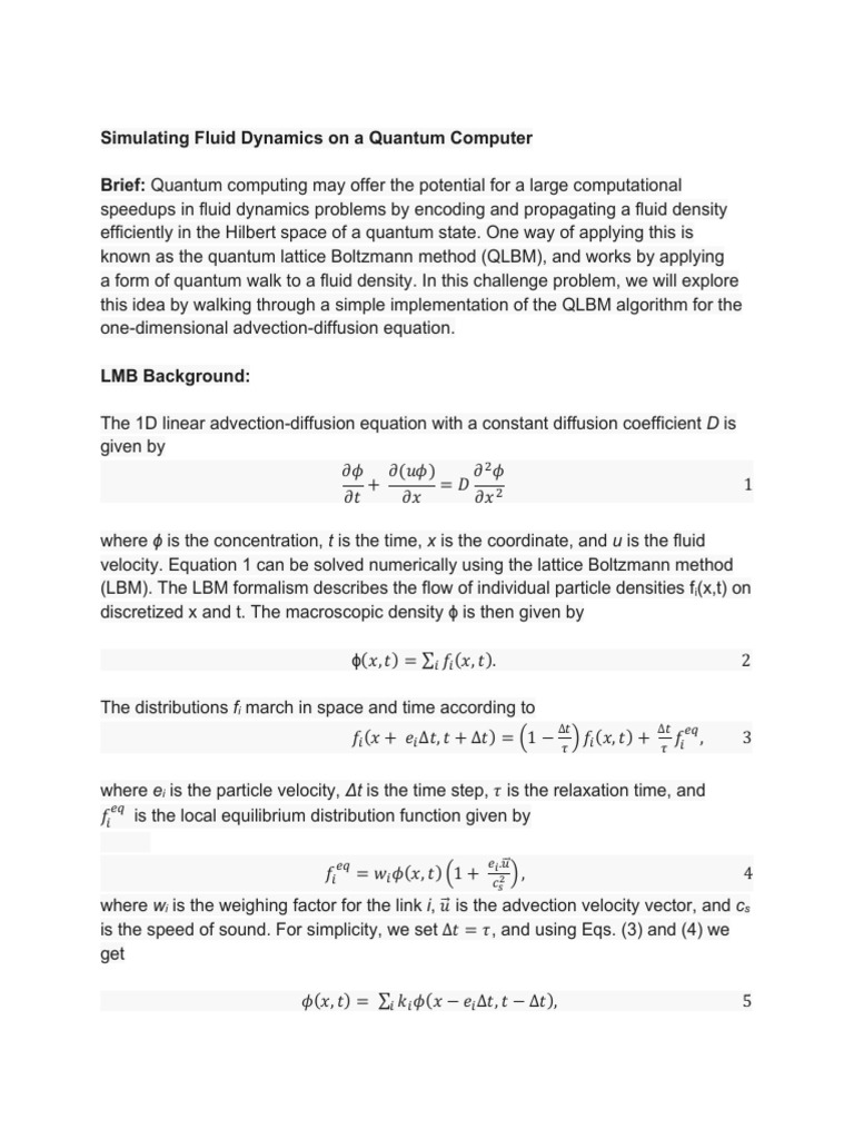 Quantum Fluid Dynamics Simulation | PDF | Physics | Applied Mathematics