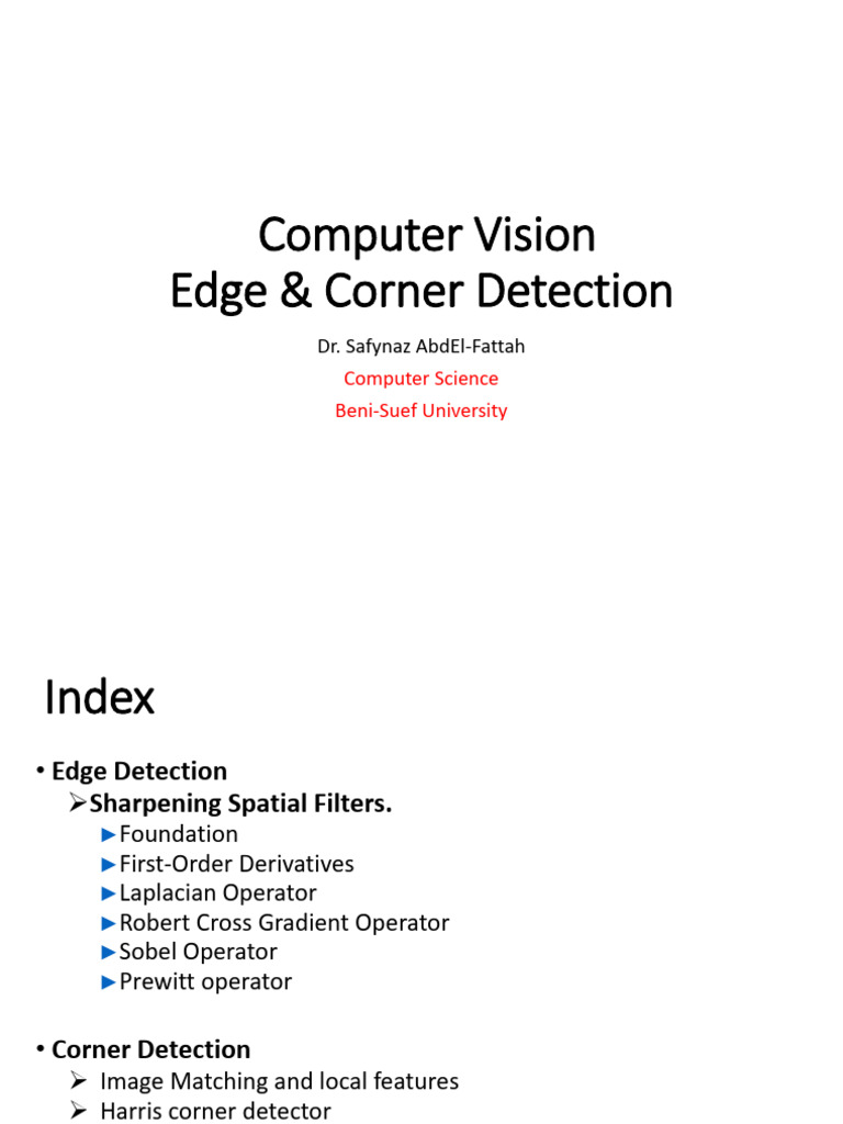 Computer_Vision-Lecture 8- Edge & Corner Detectors | PDF | Applied ...
