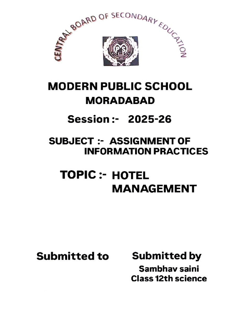 Ip Project | PDF