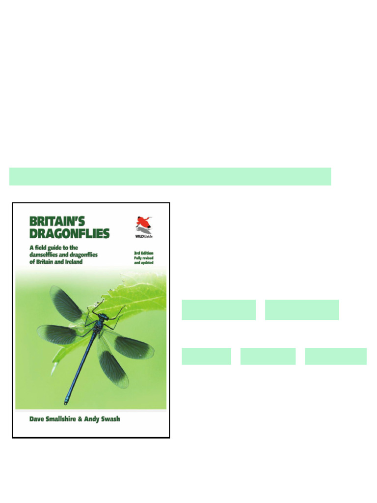 (Ebook) Britain's Dragonflies A Field Guide to the Damselflies and ...