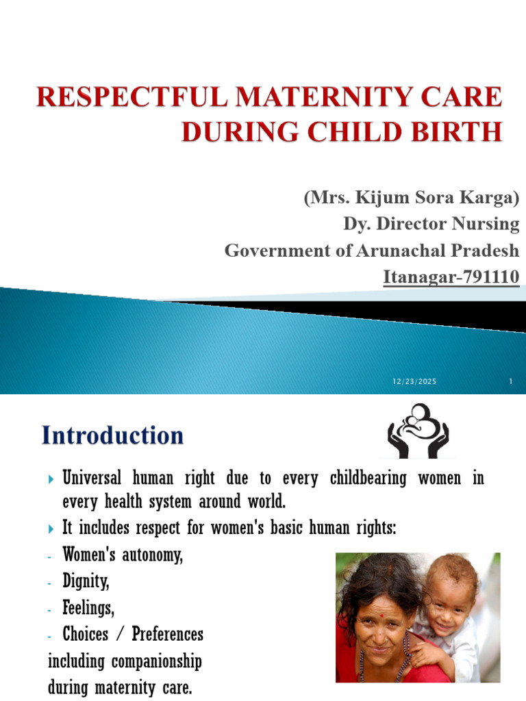 Respectful Maternity Care Rights | PDF | Childbirth | Mother