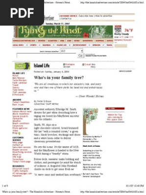 Who's in Your Family Tree