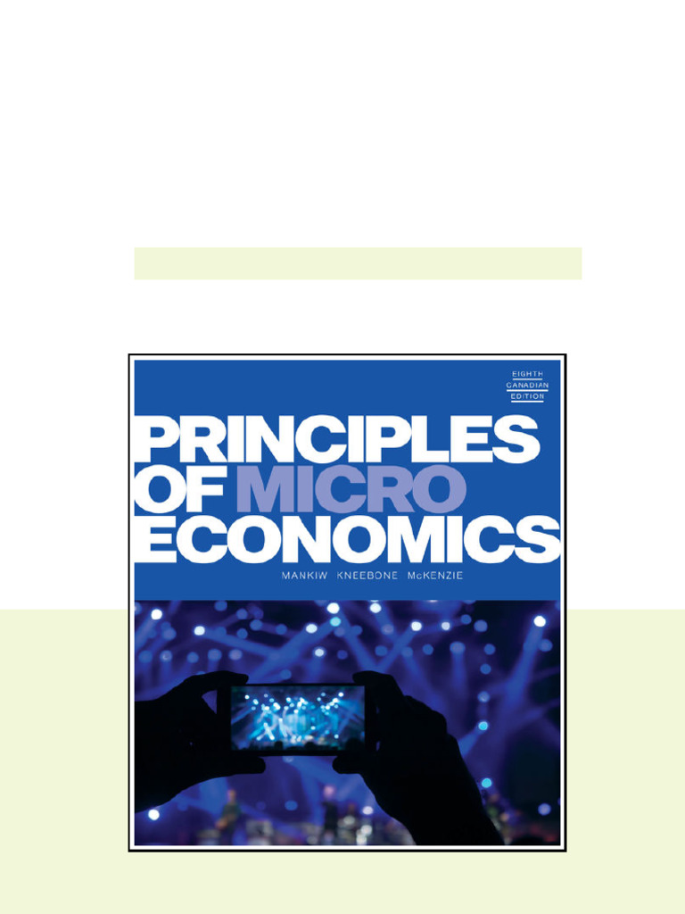 Principles Of Microeconomics 8th N Gregory Mankiw Ronald D Kneebone