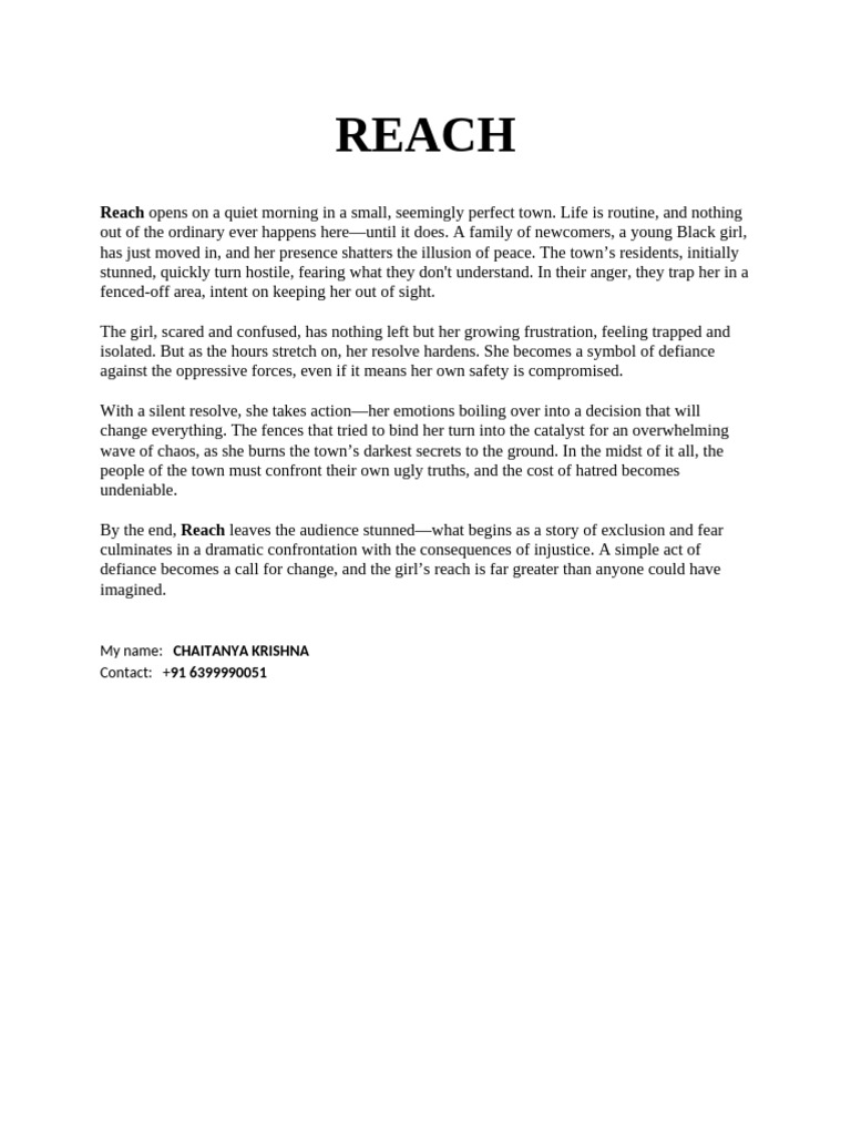 Reach | PDF