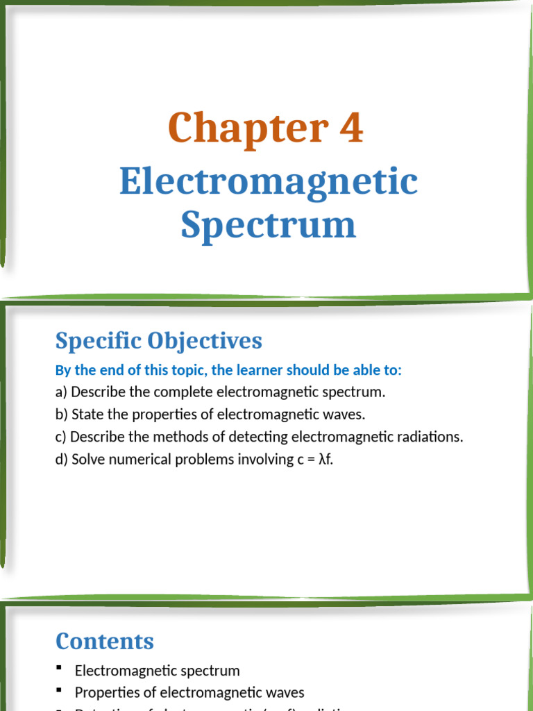 Understanding the Electromagnetic Spectrum | PDF | Electromagnetic ...