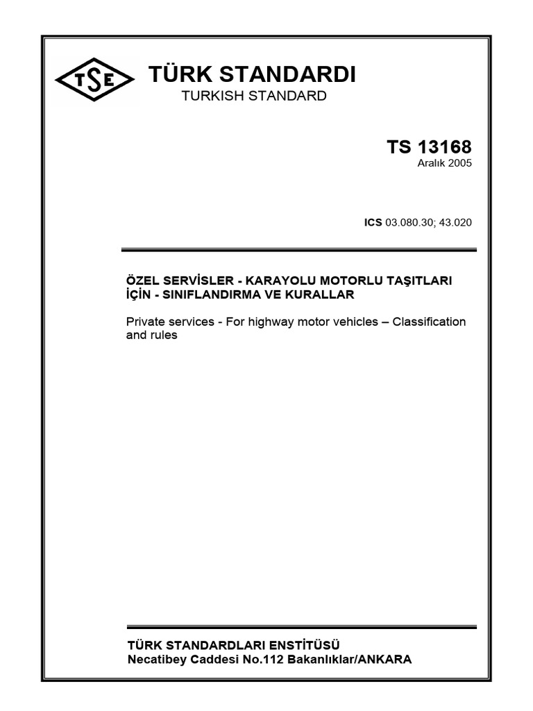 TS 13168 | PDF