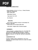 Download Model de Curriculum Vitae in Limba Romana by adrianasarbu2006 SN97791193 doc pdf