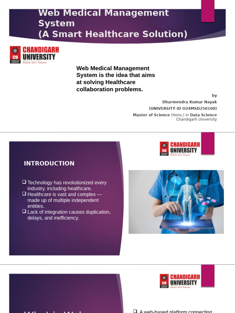 Web Medical Management System Overview | PDF | Health Care | Web ...