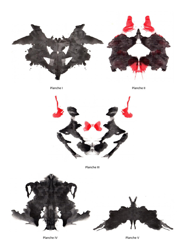RORSCHACH Planches Miniatures | PDF