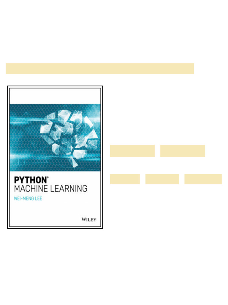 Python Machine Learning full chapters instanly | PDF