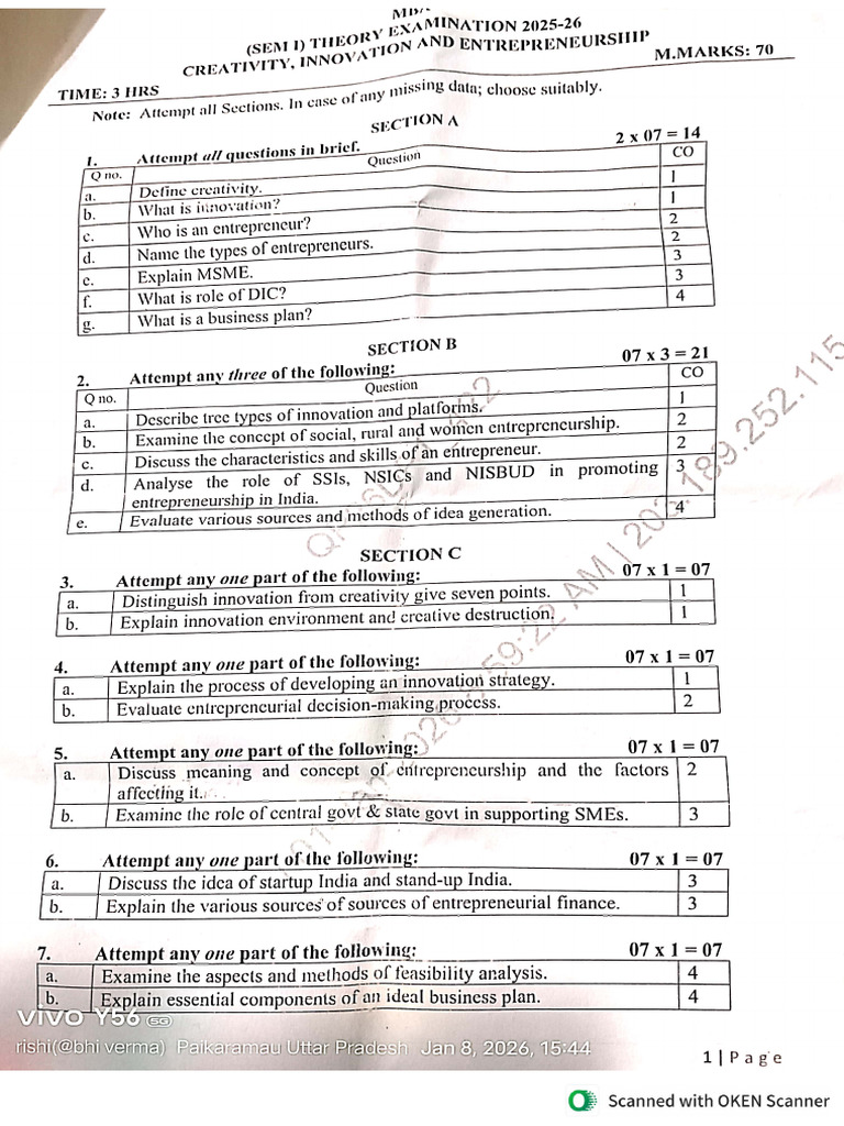Bmb106 2025 Paper | PDF