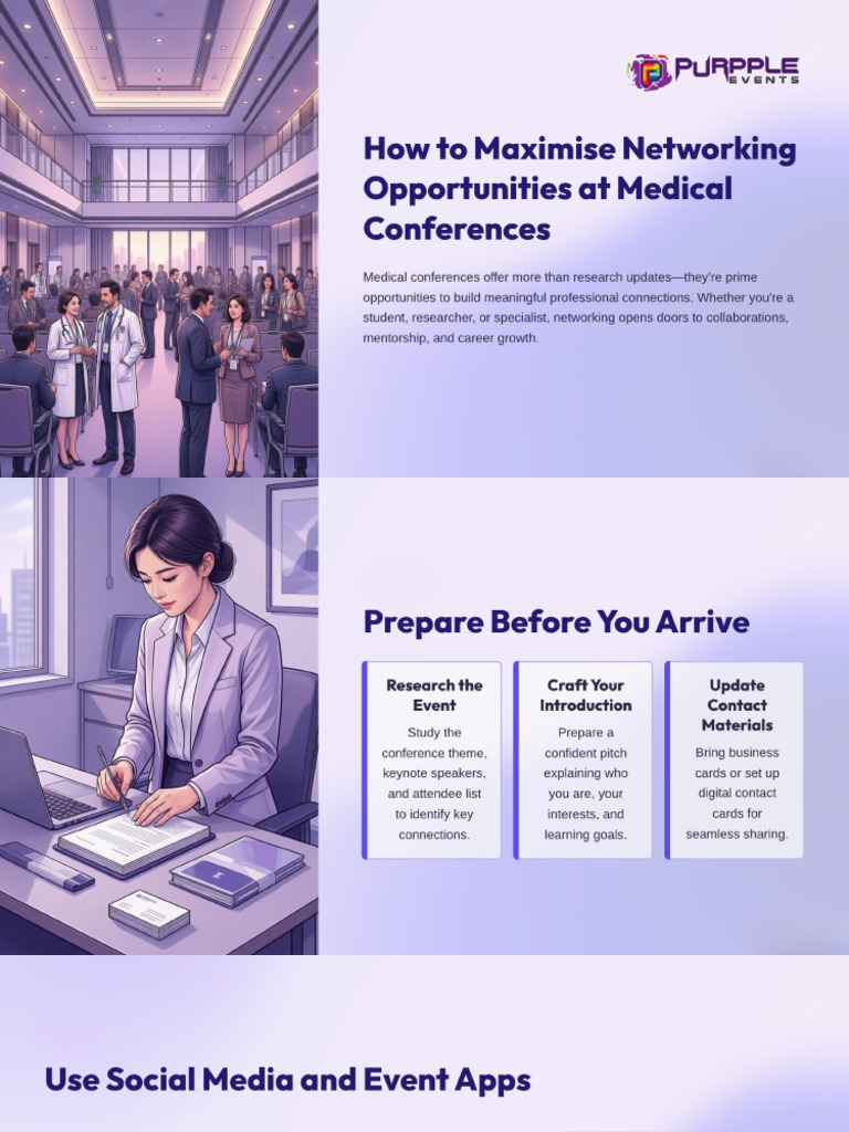 How To Maximise Networking Opportunities at Medical Conferences | PDF