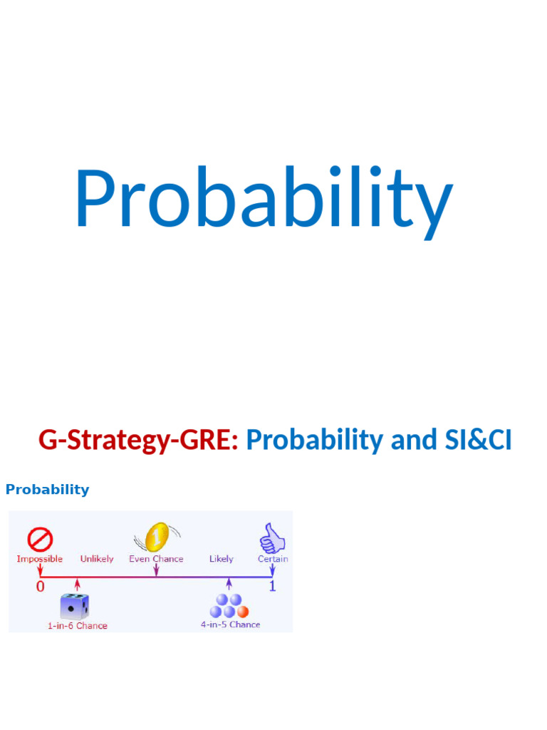 GRE Probability Questions and Solutions | PDF | Odds | Major League ...