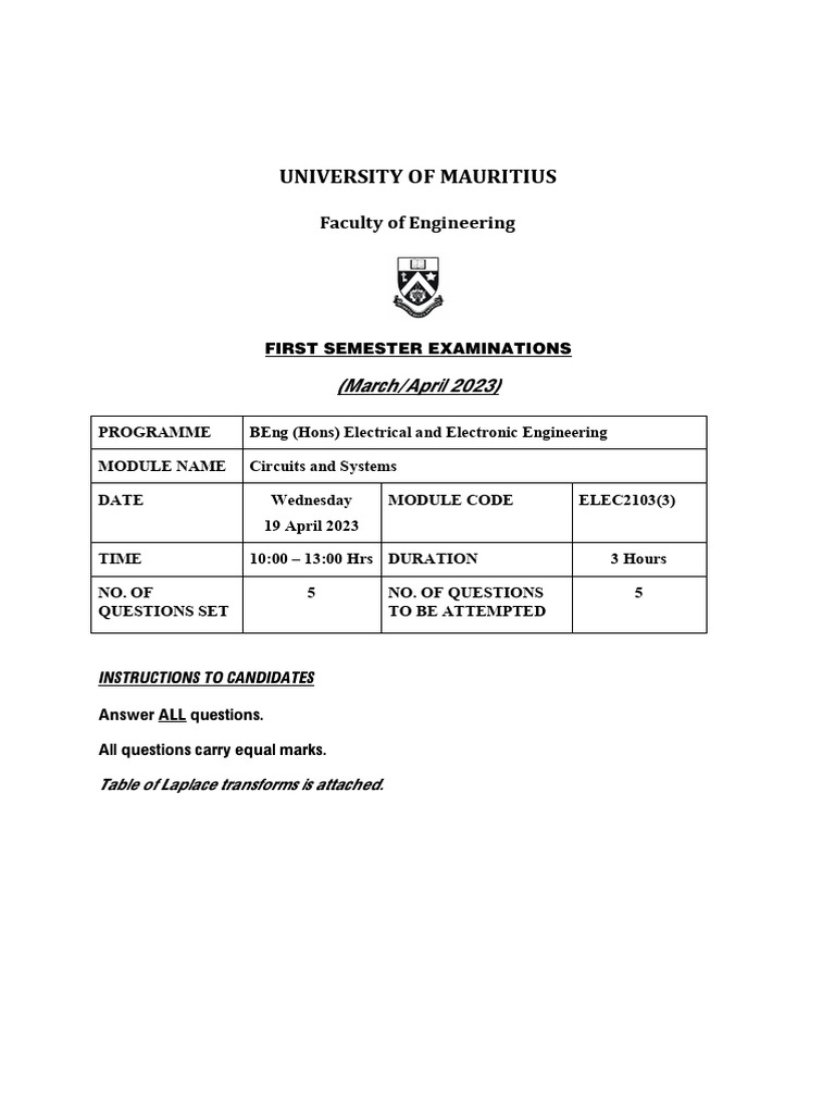 ELEC2103-3-2023-1.pdf | PDF | Electronic Engineering | Electronics