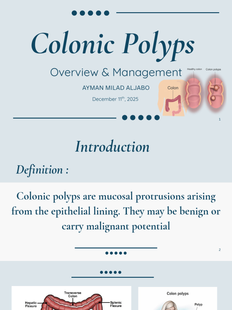 Colonic Polyps | PDF | Colorectal Cancer | Adenoma