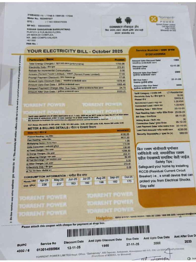 Light Bill | PDF
