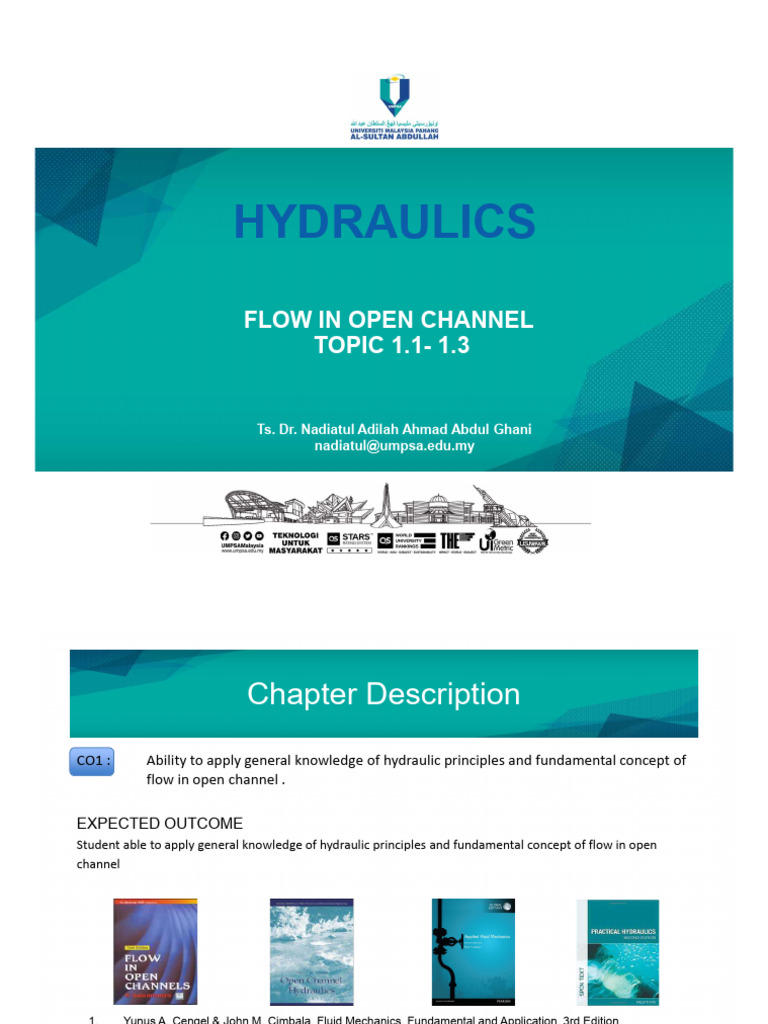 Open Channel Flow Principles Explained | PDF | Fluid Dynamics | Force