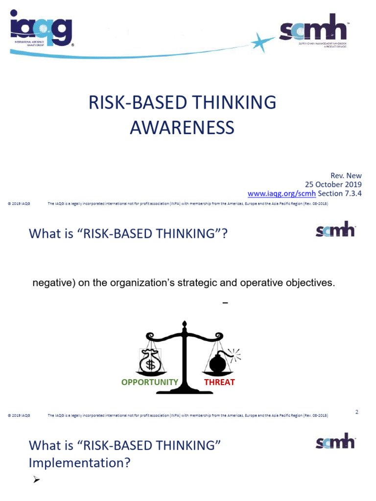 Risk-Based Thinking Implementation Guide | PDF | Performance Indicator ...