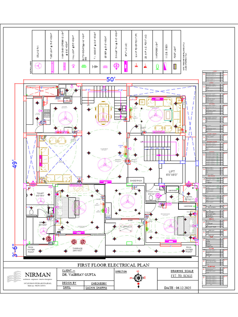 First Floor Electrical Plan Design | PDF | Electrical Equipment