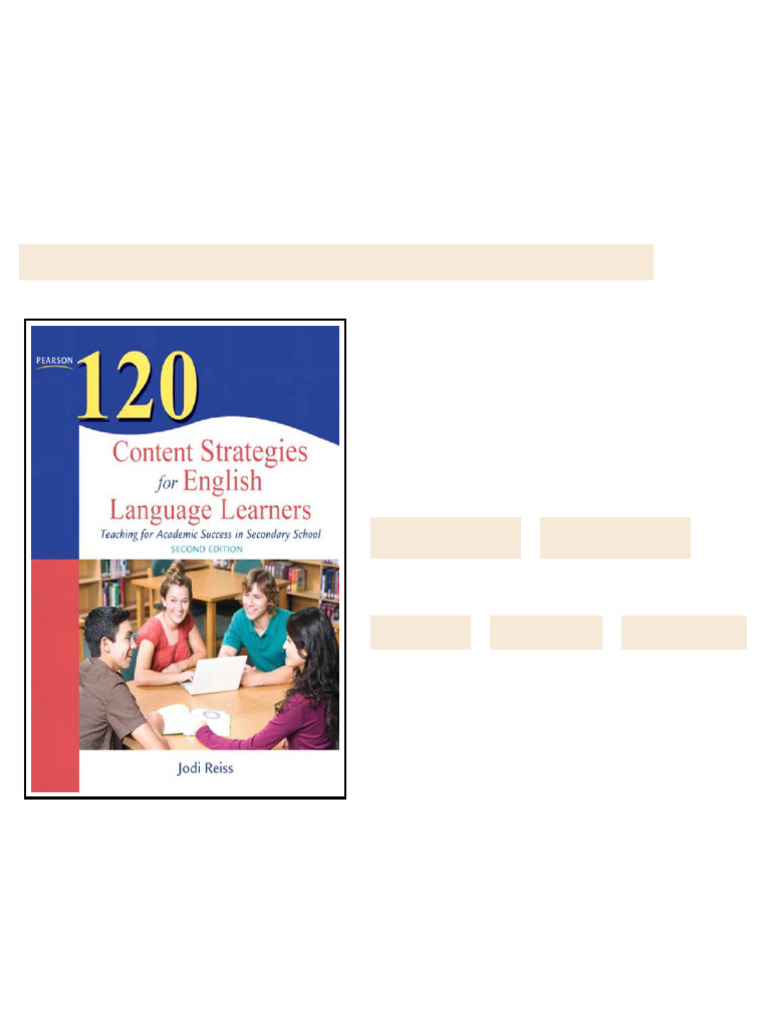 120 Content Strategies for English Language Learners Full Access | PDF
