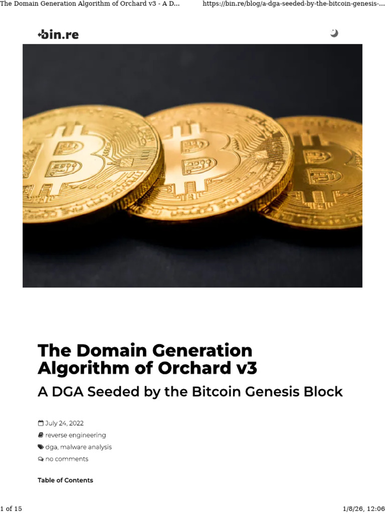 The Domain Generation Algorithm of Orchard v3 - A DGA Seeded by the ...