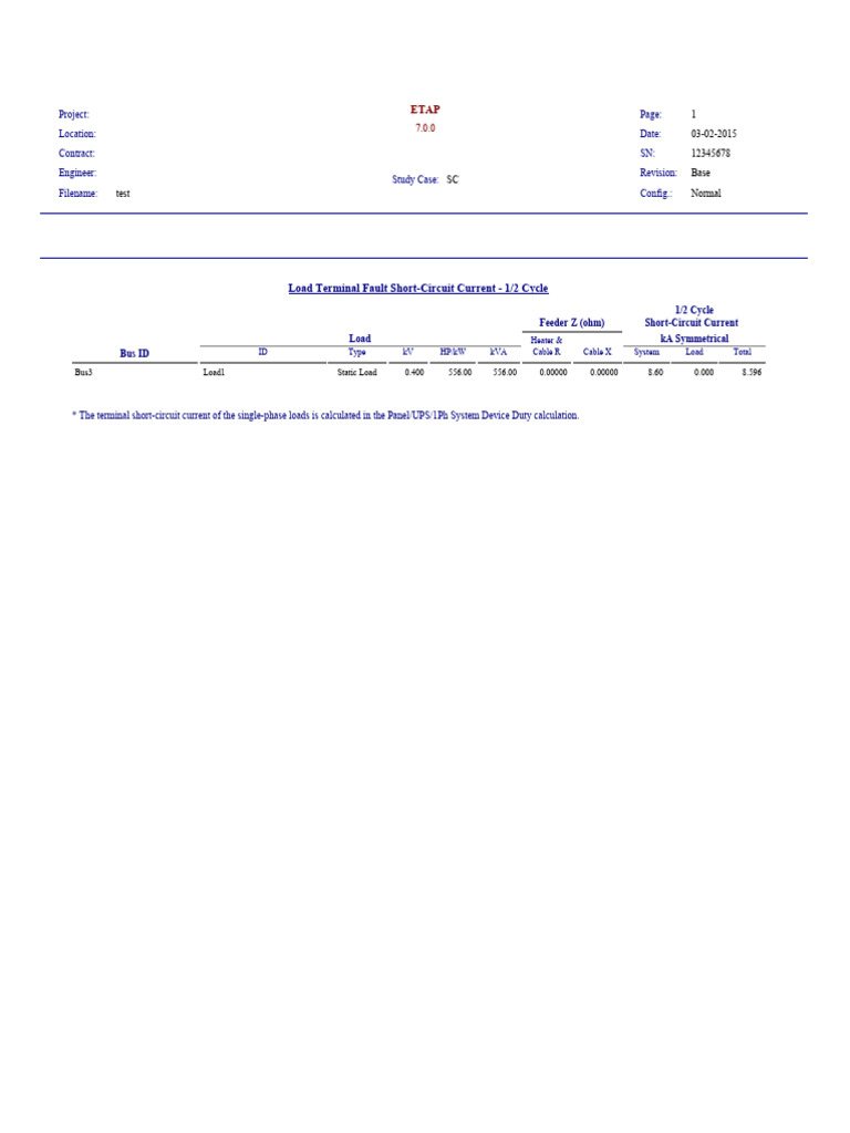 Untitled - Load Terminal SC Report | PDF | Electrical Engineering ...