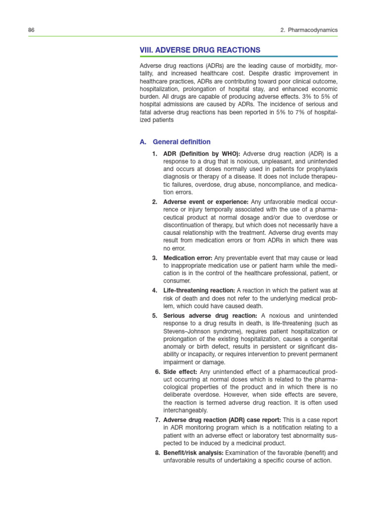 Understanding Adverse Drug Reactions | PDF | Pharmacovigilance ...