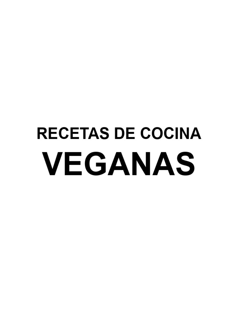 Recetas Veganas Fáciles y Deliciosas | PDF | pesto | ensalada
