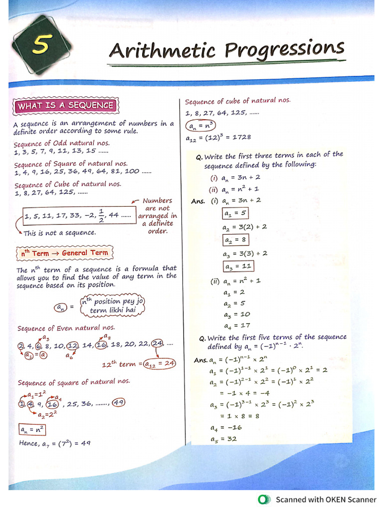 Arithmetic Progression by Rishabh | PDF